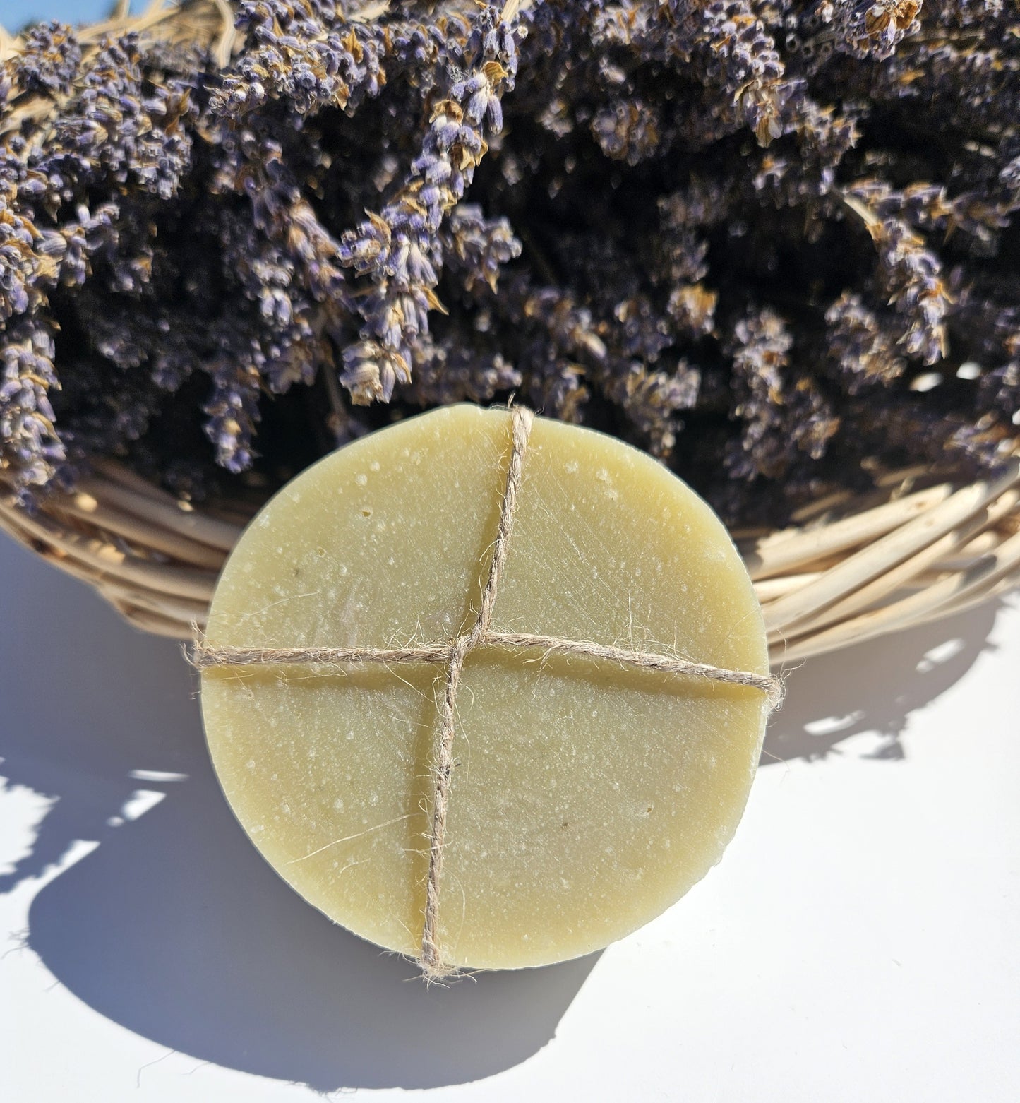 Lavender Shea Butter Round Soap Bar