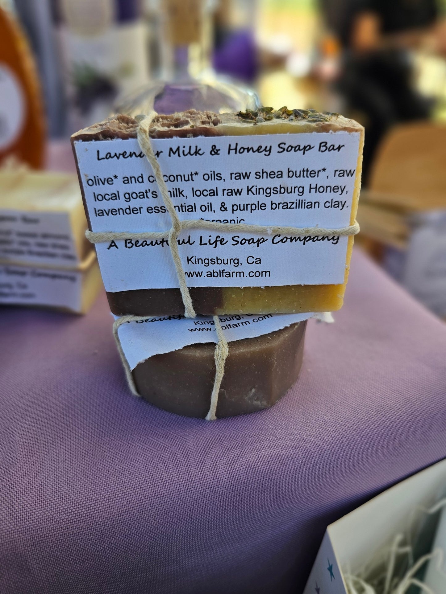 Lavender, Goat Milk and Honey Soap Bar
