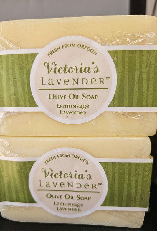 Victoria's Lavender Lemonsage Olive Oil Soap Bar