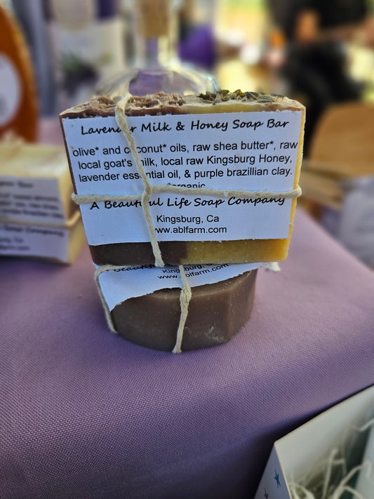 Lavender Goat Milk and Honey Soap Bar